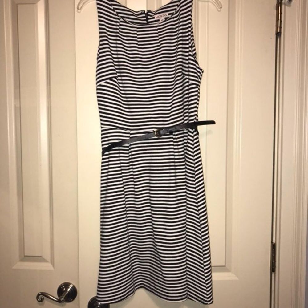 Small Merona Black And White Dress